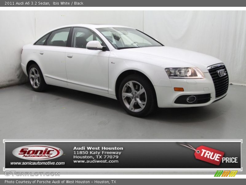 Ibis White / Black 2011 Audi A6 3.2 Sedan