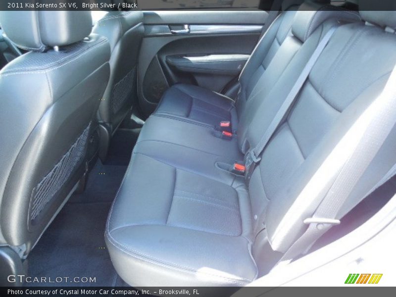 Bright Silver / Black 2011 Kia Sorento SX V6