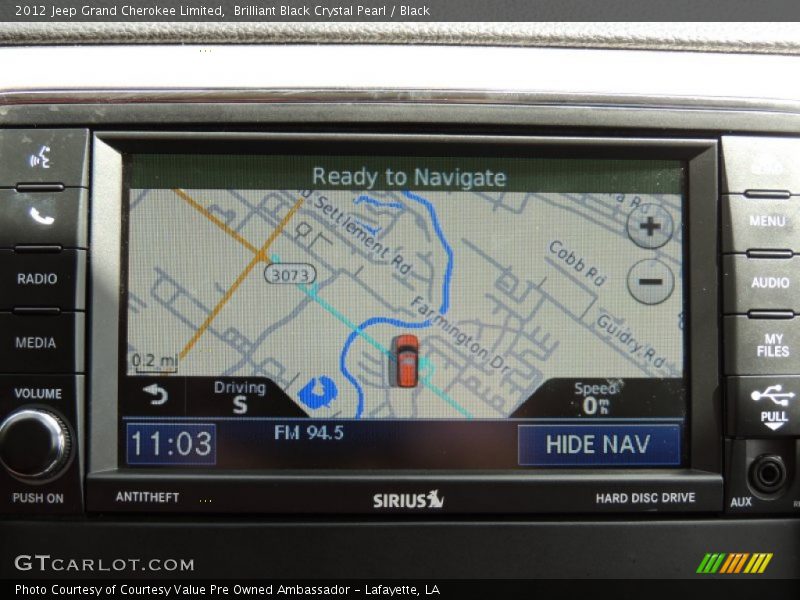 Brilliant Black Crystal Pearl / Black 2012 Jeep Grand Cherokee Limited