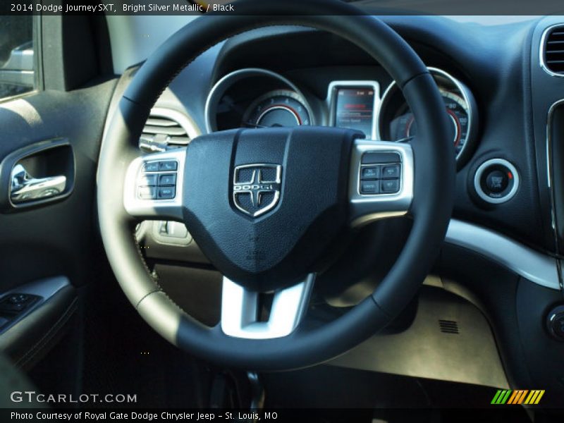 Bright Silver Metallic / Black 2014 Dodge Journey SXT