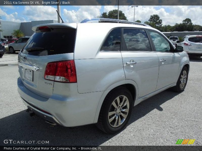 Bright Silver / Black 2011 Kia Sorento SX V6