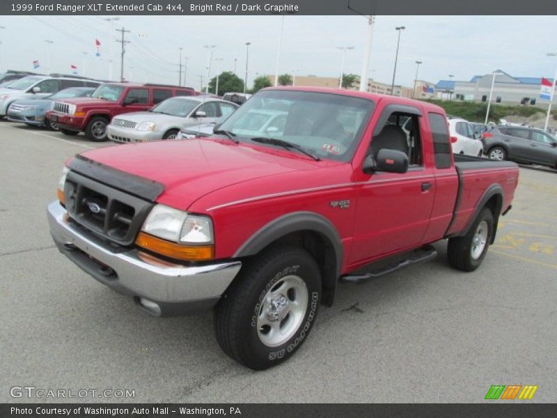 Bright Red / Dark Graphite 1999 Ford Ranger XLT Extended Cab 4x4