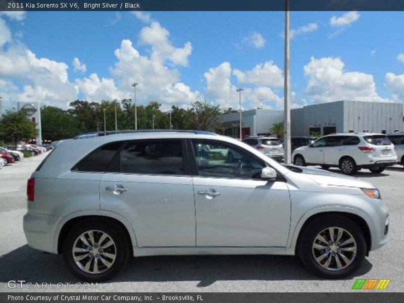 Bright Silver / Black 2011 Kia Sorento SX V6