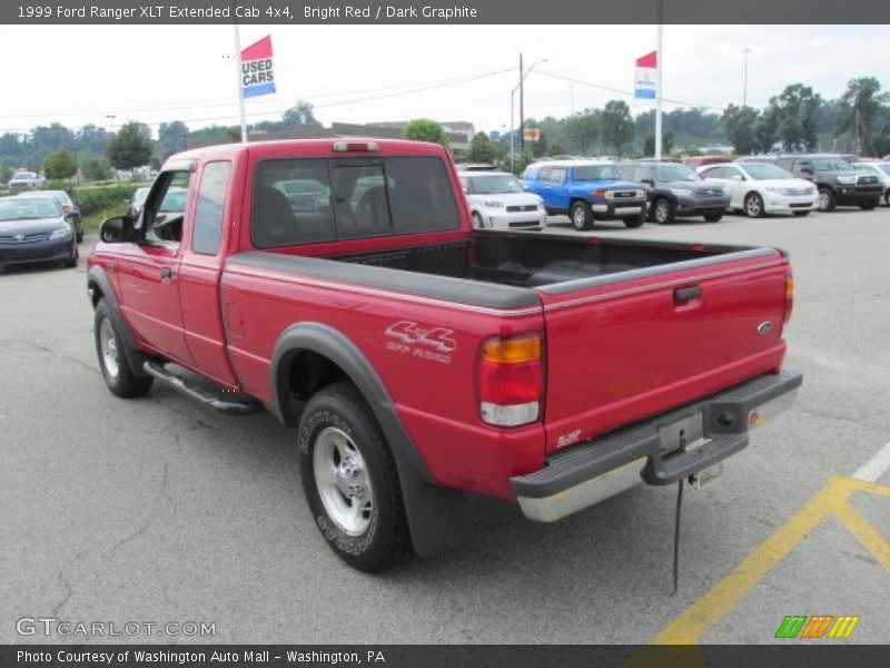 Bright Red / Dark Graphite 1999 Ford Ranger XLT Extended Cab 4x4