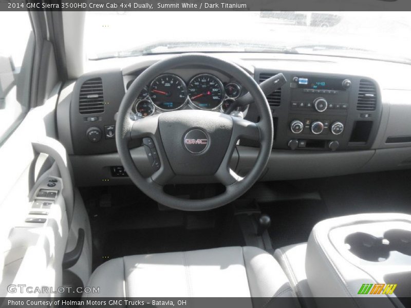 Summit White / Dark Titanium 2014 GMC Sierra 3500HD Crew Cab 4x4 Dually