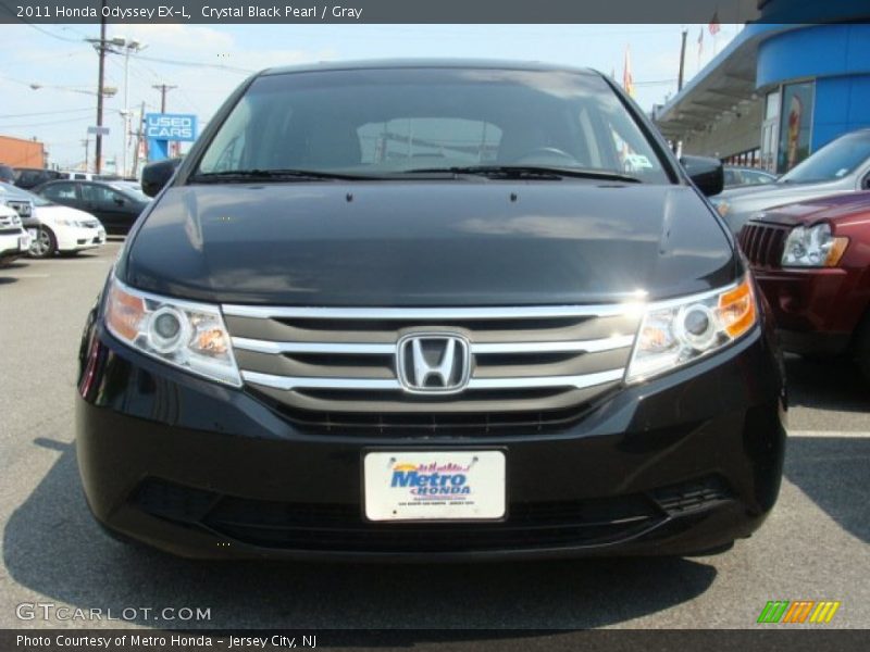 Crystal Black Pearl / Gray 2011 Honda Odyssey EX-L