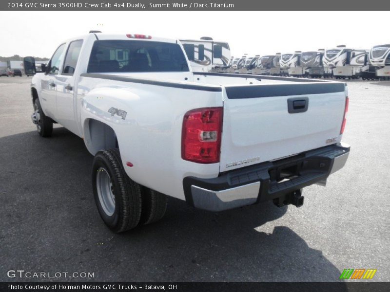 Summit White / Dark Titanium 2014 GMC Sierra 3500HD Crew Cab 4x4 Dually