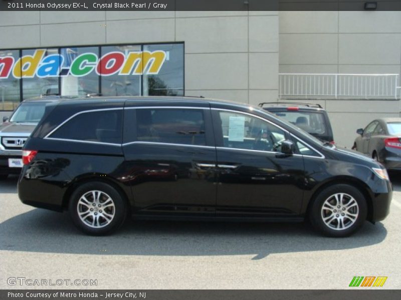 Crystal Black Pearl / Gray 2011 Honda Odyssey EX-L