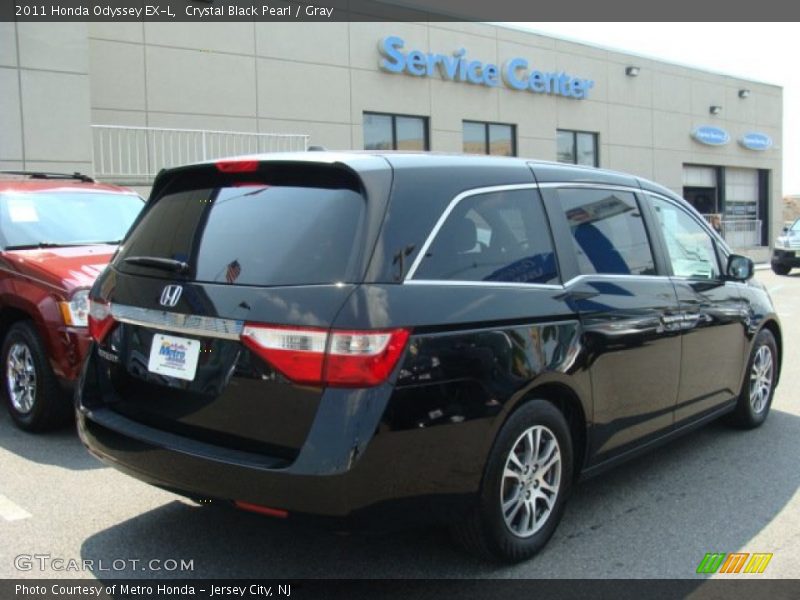 Crystal Black Pearl / Gray 2011 Honda Odyssey EX-L