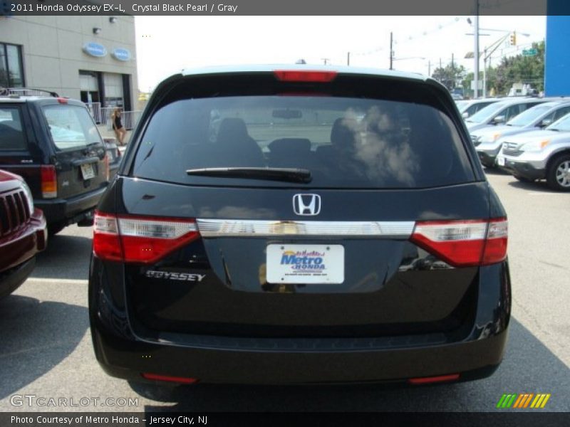 Crystal Black Pearl / Gray 2011 Honda Odyssey EX-L