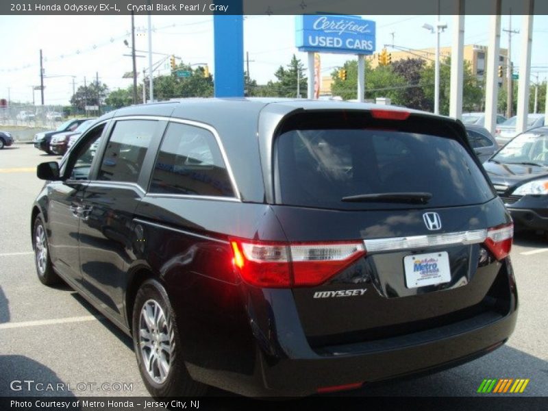 Crystal Black Pearl / Gray 2011 Honda Odyssey EX-L