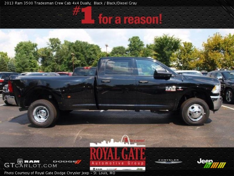 Black / Black/Diesel Gray 2013 Ram 3500 Tradesman Crew Cab 4x4 Dually