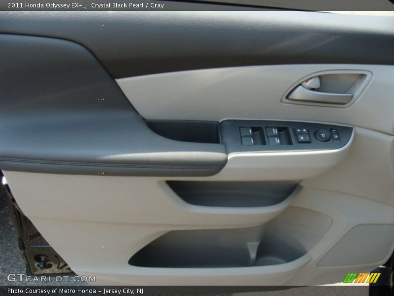 Crystal Black Pearl / Gray 2011 Honda Odyssey EX-L