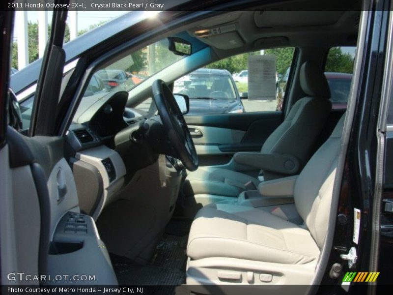 Crystal Black Pearl / Gray 2011 Honda Odyssey EX-L