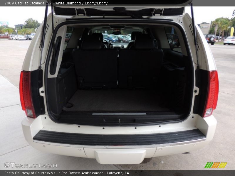 White Diamond / Ebony/Ebony 2009 Cadillac Escalade ESV