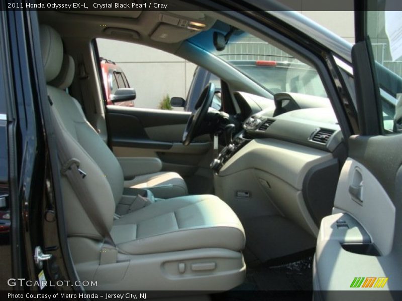 Crystal Black Pearl / Gray 2011 Honda Odyssey EX-L