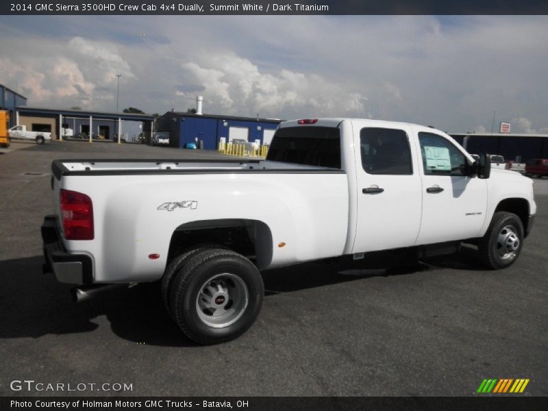 Summit White / Dark Titanium 2014 GMC Sierra 3500HD Crew Cab 4x4 Dually
