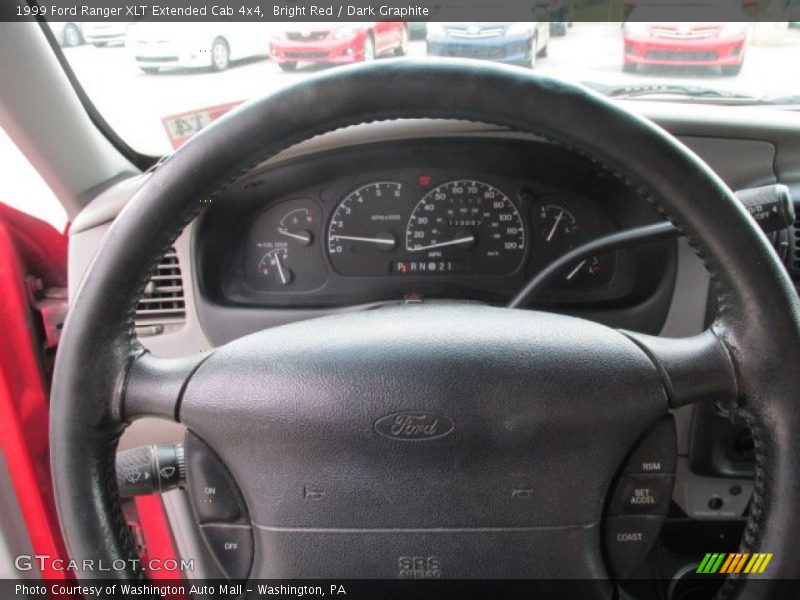 Bright Red / Dark Graphite 1999 Ford Ranger XLT Extended Cab 4x4