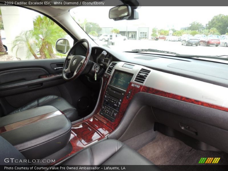 White Diamond / Ebony/Ebony 2009 Cadillac Escalade ESV