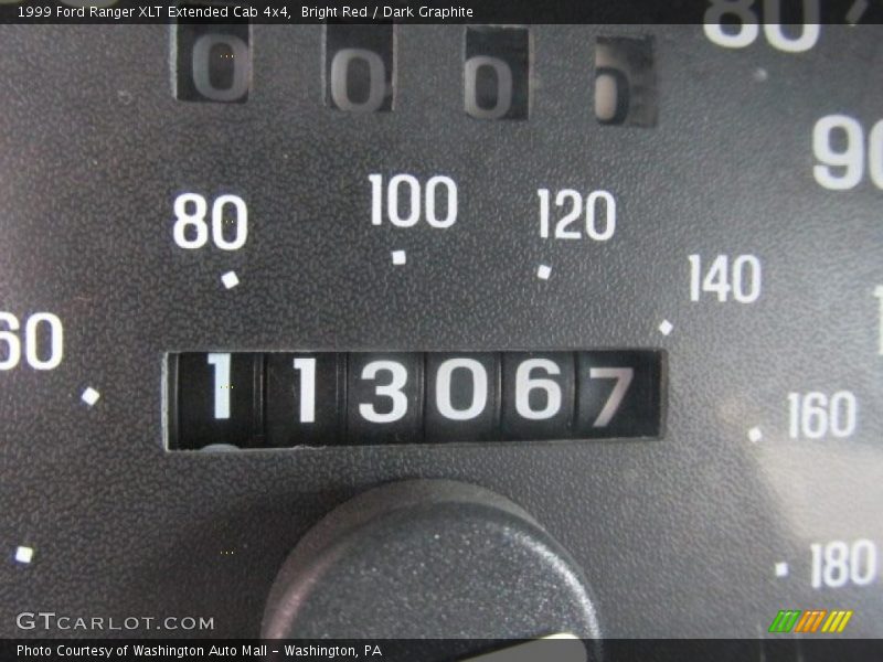 Bright Red / Dark Graphite 1999 Ford Ranger XLT Extended Cab 4x4