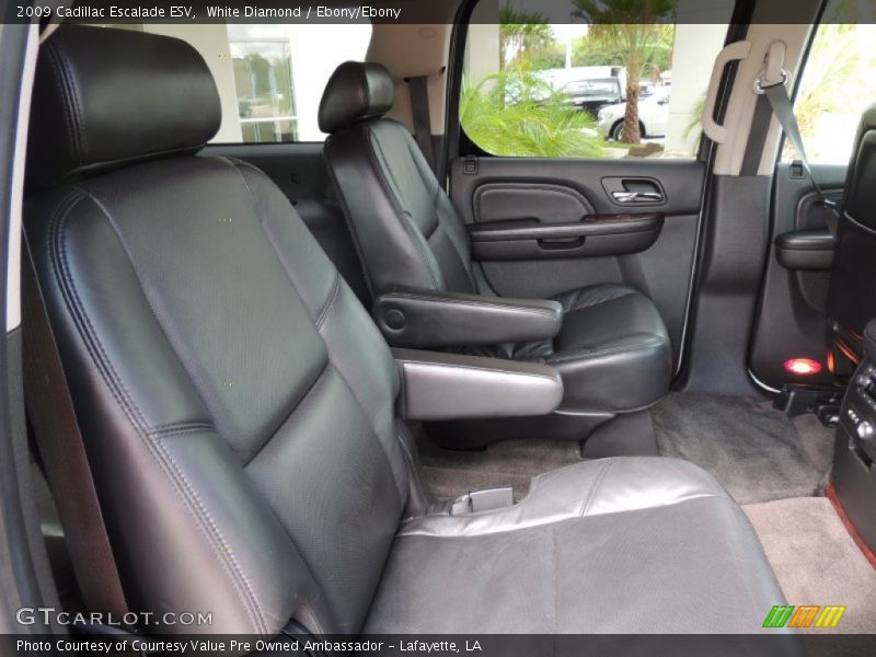 White Diamond / Ebony/Ebony 2009 Cadillac Escalade ESV