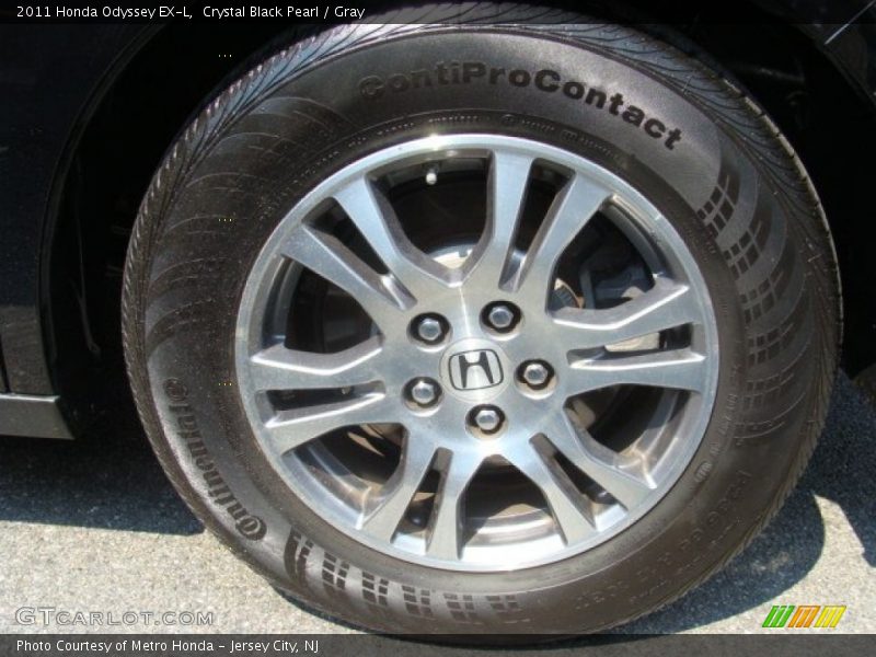 Crystal Black Pearl / Gray 2011 Honda Odyssey EX-L