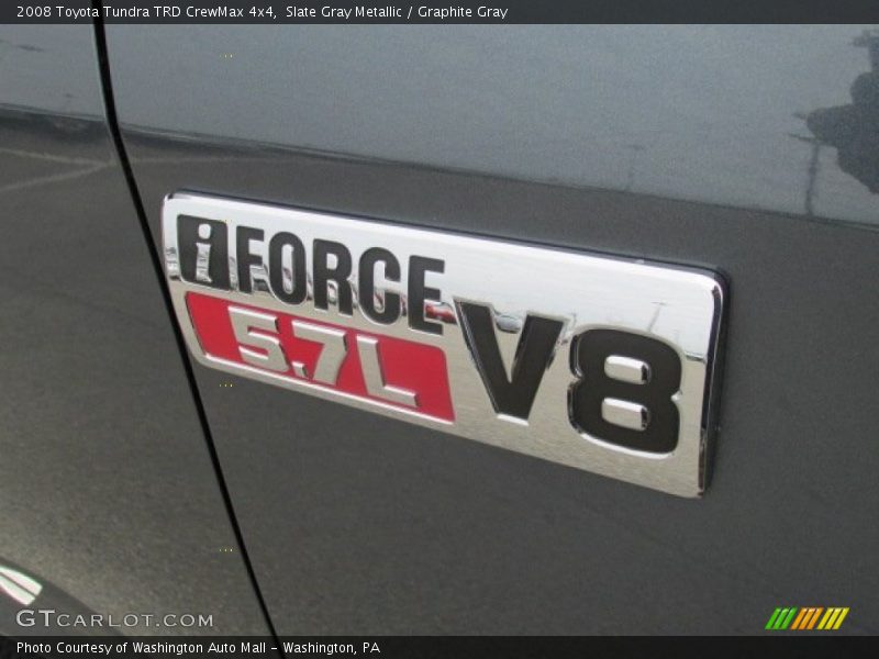 Slate Gray Metallic / Graphite Gray 2008 Toyota Tundra TRD CrewMax 4x4