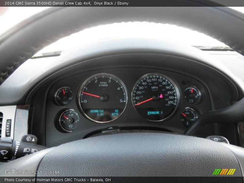 Onyx Black / Ebony 2014 GMC Sierra 3500HD Denali Crew Cab 4x4