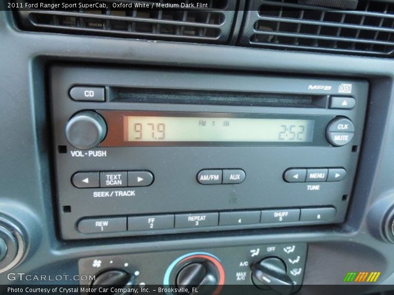 Audio System of 2011 Ranger Sport SuperCab