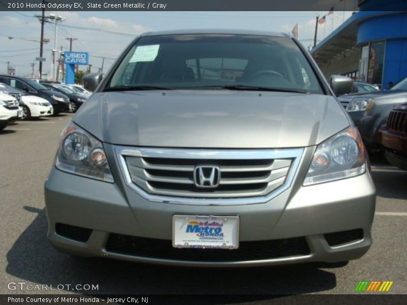 Slate Green Metallic / Gray 2010 Honda Odyssey EX