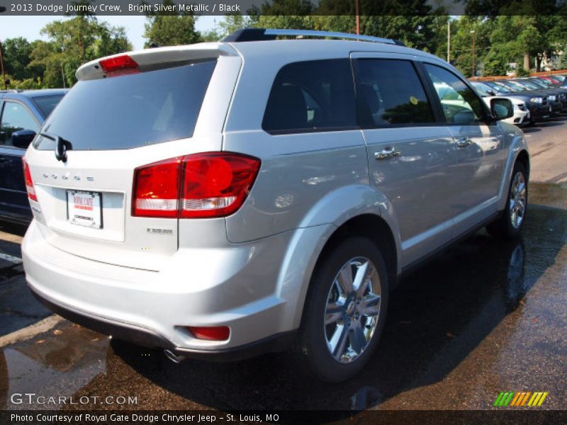 Bright Silver Metallic / Black 2013 Dodge Journey Crew