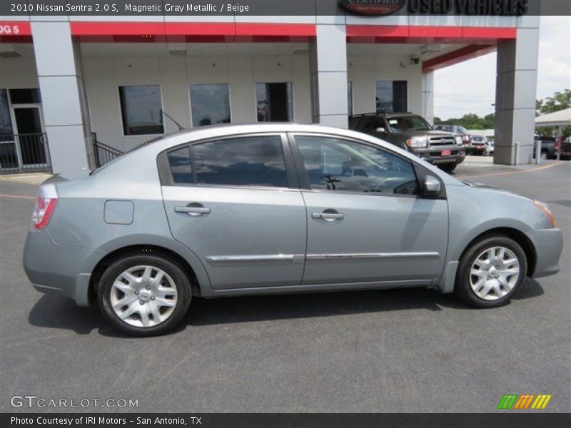 Magnetic Gray Metallic / Beige 2010 Nissan Sentra 2.0 S