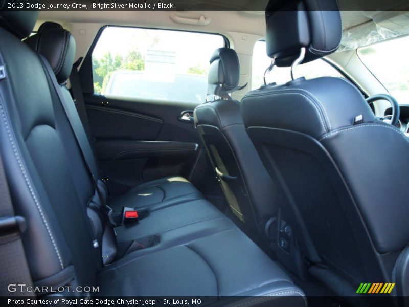 Bright Silver Metallic / Black 2013 Dodge Journey Crew