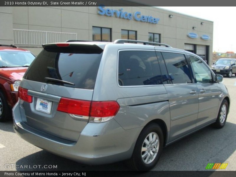 Slate Green Metallic / Gray 2010 Honda Odyssey EX