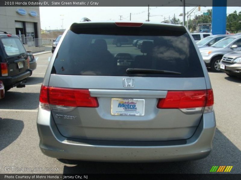 Slate Green Metallic / Gray 2010 Honda Odyssey EX