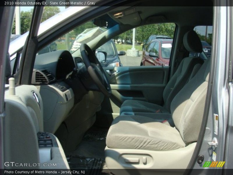 Slate Green Metallic / Gray 2010 Honda Odyssey EX