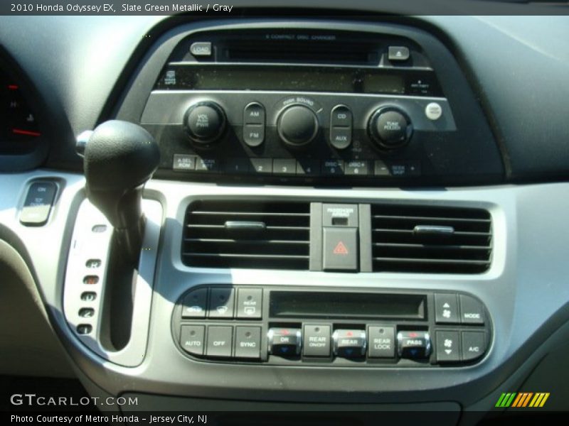Slate Green Metallic / Gray 2010 Honda Odyssey EX