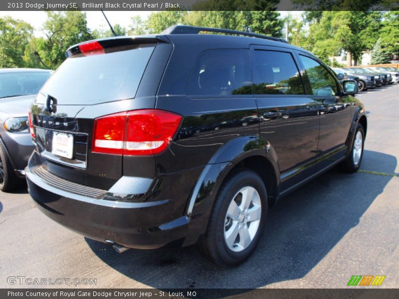 Brilliant Black Crystal Pearl / Black 2013 Dodge Journey SE