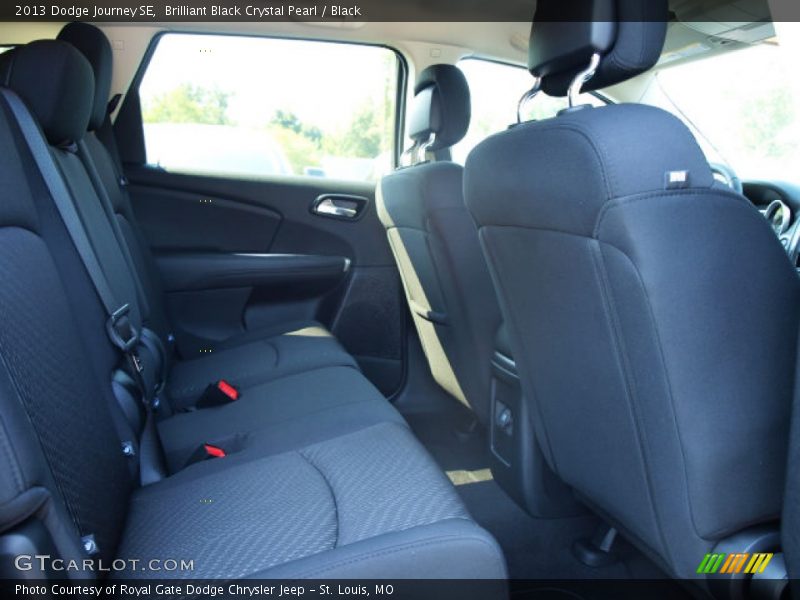 Brilliant Black Crystal Pearl / Black 2013 Dodge Journey SE