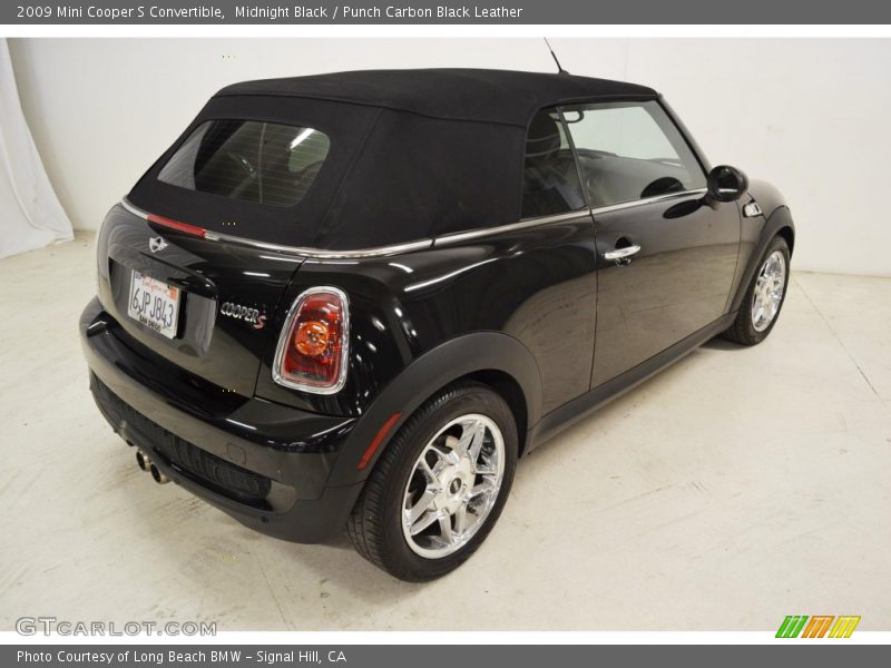 Midnight Black / Punch Carbon Black Leather 2009 Mini Cooper S Convertible