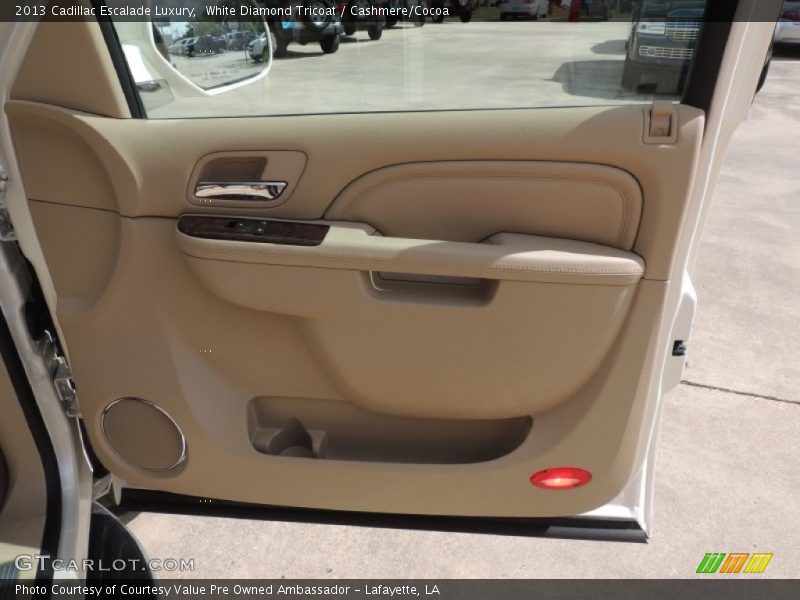 White Diamond Tricoat / Cashmere/Cocoa 2013 Cadillac Escalade Luxury