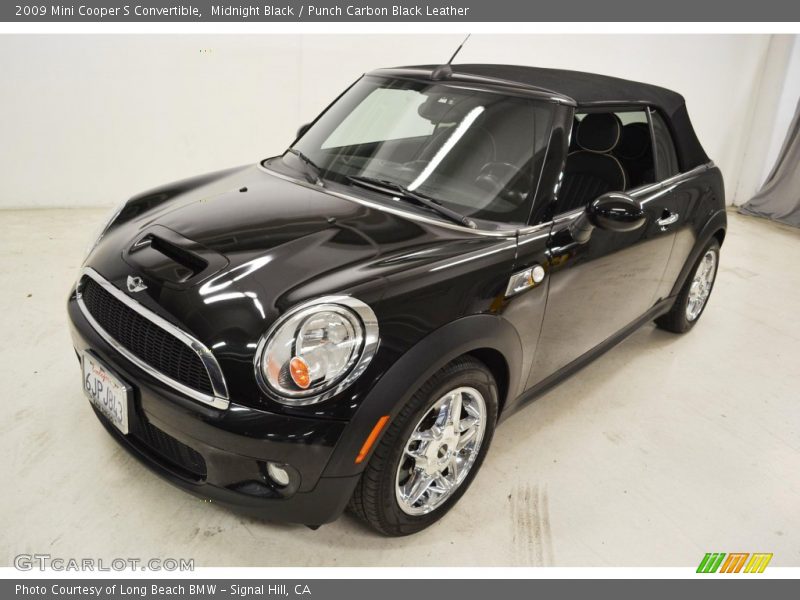 Midnight Black / Punch Carbon Black Leather 2009 Mini Cooper S Convertible