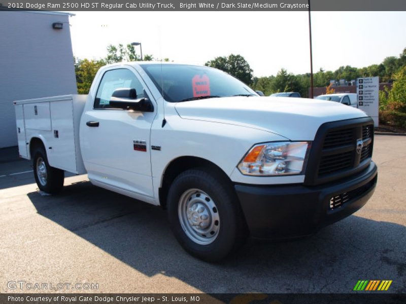 Bright White / Dark Slate/Medium Graystone 2012 Dodge Ram 2500 HD ST Regular Cab Utility Truck