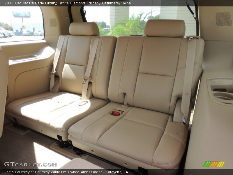 White Diamond Tricoat / Cashmere/Cocoa 2013 Cadillac Escalade Luxury