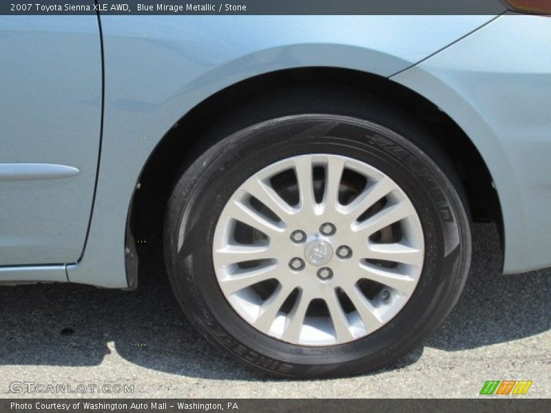 Blue Mirage Metallic / Stone 2007 Toyota Sienna XLE AWD