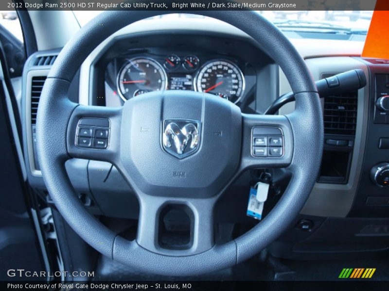 Bright White / Dark Slate/Medium Graystone 2012 Dodge Ram 2500 HD ST Regular Cab Utility Truck