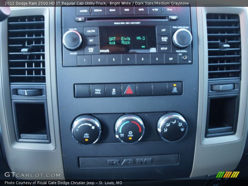 Bright White / Dark Slate/Medium Graystone 2012 Dodge Ram 2500 HD ST Regular Cab Utility Truck