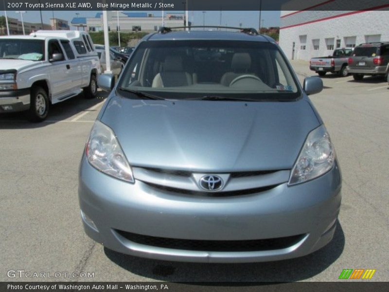 Blue Mirage Metallic / Stone 2007 Toyota Sienna XLE AWD