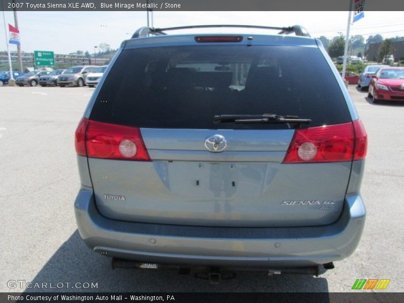 Blue Mirage Metallic / Stone 2007 Toyota Sienna XLE AWD