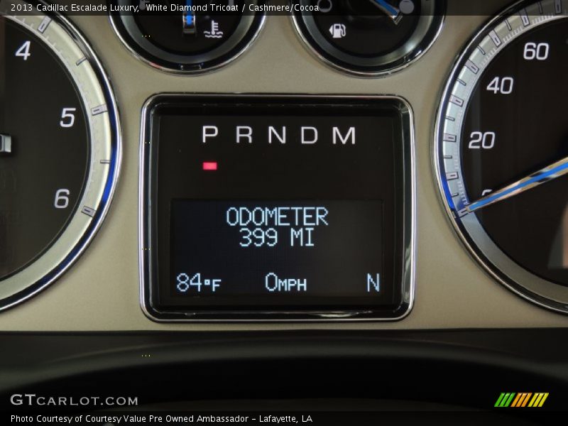 White Diamond Tricoat / Cashmere/Cocoa 2013 Cadillac Escalade Luxury